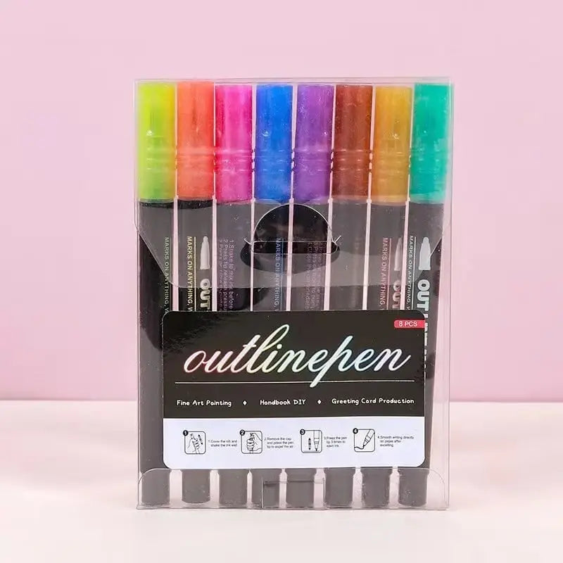 StrahlKraft Metallic Marker Set — Mach Deine Kunst Zum Strahlenden Mittelpunkt Jeder Aufmerksamkeit!