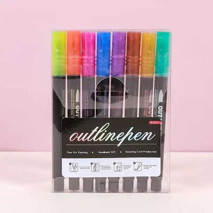StrahlKraft Metallic Marker Set — Mach Deine Kunst Zum Strahlenden Mittelpunkt Jeder Aufmerksamkeit!