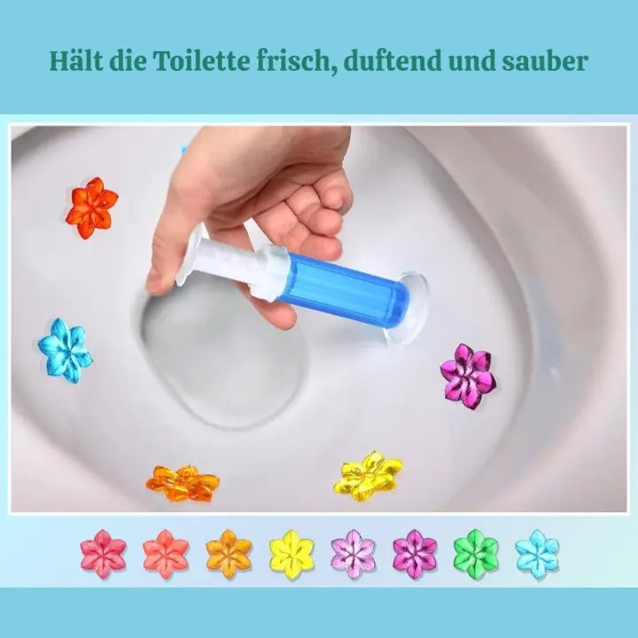 12er Gel-Stempelset für die Toilette — Verwandle jede Spülung in eine Explosion unwiderstehlicher Frische!