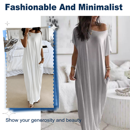 Sommerleichtes V-Ausschnitt-Kleid — Spüre den ganzen Tag kühl-frische Freiheit und stilvolle Leichtigkeit