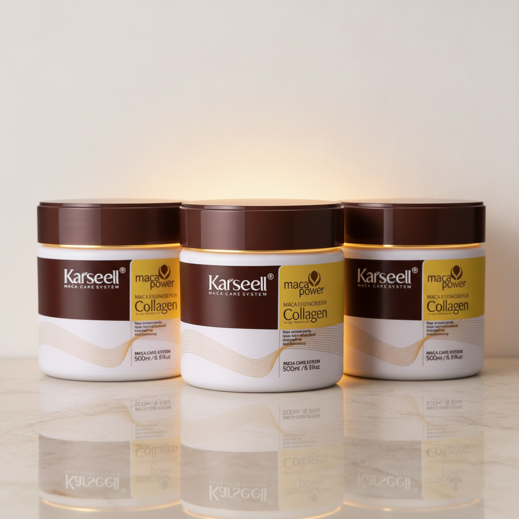 GlowRush Collagen Maske — Verwandle strohiges Haar in unwiderstehliche, seidige Schönheit in Sekunden