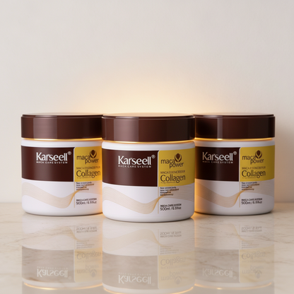GlowRush Collagen Maske — Verwandle strohiges Haar in unwiderstehliche, seidige Schönheit in Sekunden