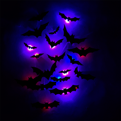 3D Fledermaus LED-Wanddeko — Mach dein Zuhause zur gruseligsten Halloween-Bühne mit lebensechten Flug-Illusionen!