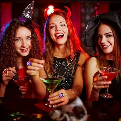 NeonXtra Shine Ring und Brosche — Mach dich zur strahlenden Halloween-Ikone, die alle bewundern wollen!