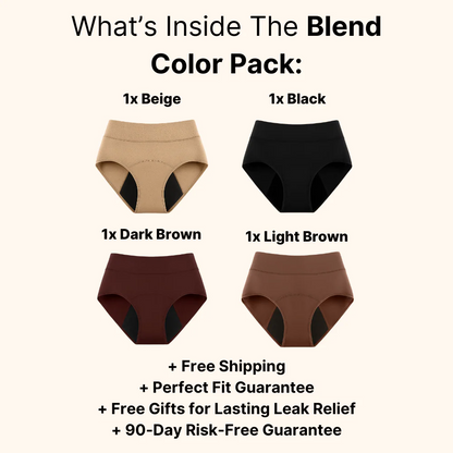 LeakShield Underwear 4er-Pack — Fühl Dich sicher, selbstbewusst und geschützt – kein Auslaufen, keine Peinlichkeiten mehr!