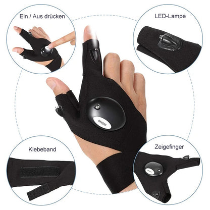 (50% Rabatt) - GlovesLit - LED-Taschenlampen-Handschuhe - Handschuhe, die Licht ausstrahlen!