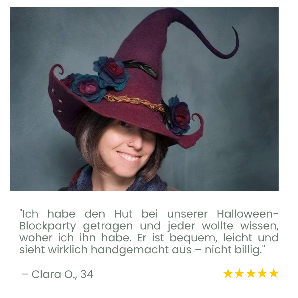 Hexara-Hut — Verwandle dich in die strahlende Königin der Halloween-Nacht