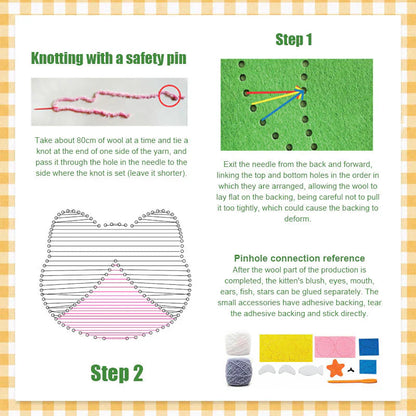 DIY Embroidery Doll Kit for Kids — Entfessele spielerische Kreativität und Stolz in kleinen Händen!