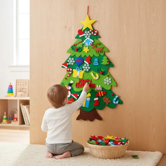 Filztraumbaum — Weihnachten voller Freude und Chaosfreiheit für die ganze Familie