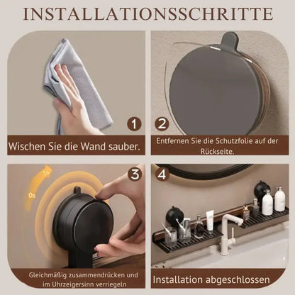 SaniEase Regal — Verwandelt dein Waschbecken in eine stilvolle Wohlfühloase ohne Bohren oder Stress