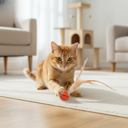 FetherSprint — Entfessle den wilden Jäger in deiner Katze mit lautlosem Spielspaß!