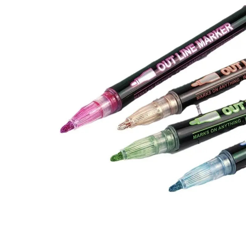 StrahlKraft Metallic Marker Set — Mach Deine Kunst Zum Strahlenden Mittelpunkt Jeder Aufmerksamkeit!