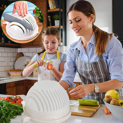 VeggieSlice Pro — Mach Salatmachen sicher, schnell und mühelos zum Kinderspiel! (2 Stück)