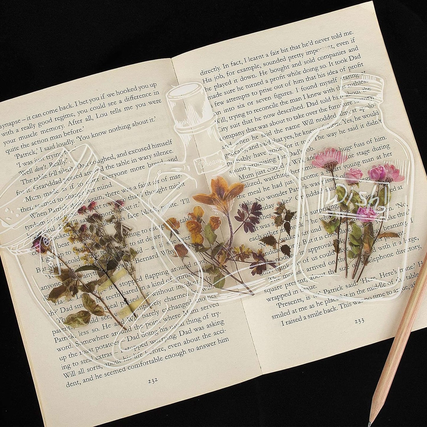 FlowerVibe — Verwandle jedes Buch in dein persönliches Schatzkästchen voller Herz und Erinnerungen (250 Stück)