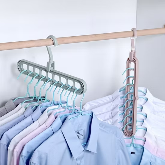 9 in 1-Wunderhaken Turbo™ — Endlich Ordnung, Platz und stressfreie Morgen im Kleiderschrank! (5 Stück)