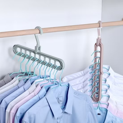 9 in 1-Wunderhaken Turbo™ — Endlich Ordnung, Platz und stressfreie Morgen im Kleiderschrank! (5 Stück)
