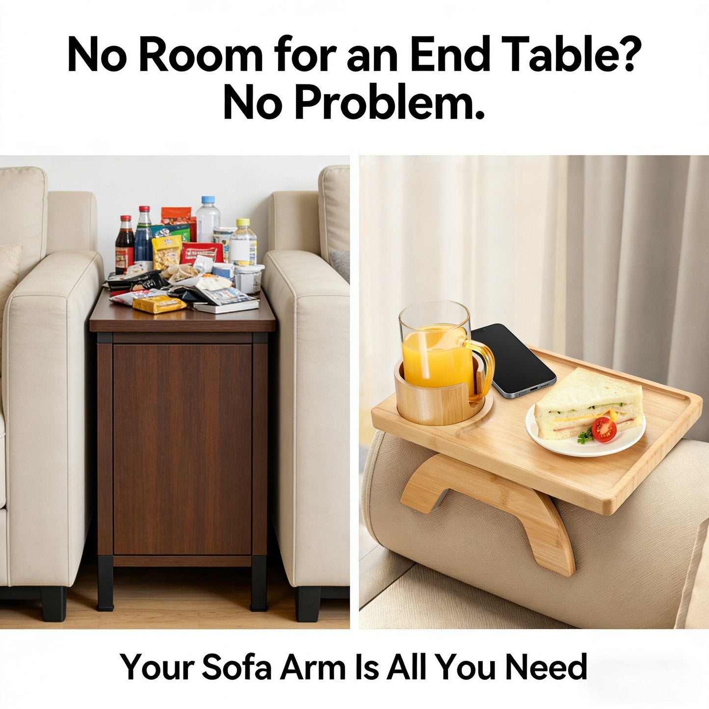FlexiTray — Deine persönliche Wohlfühloase für entspannten Sofa-Genuss ohne Chaos