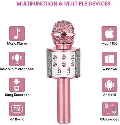 mihraaj Wireless Bluetooth Karaoke Microphone — Verwandle jeden Ort in deine persönliche Showbühne und fühl den Adrenalinkick deiner Performance!