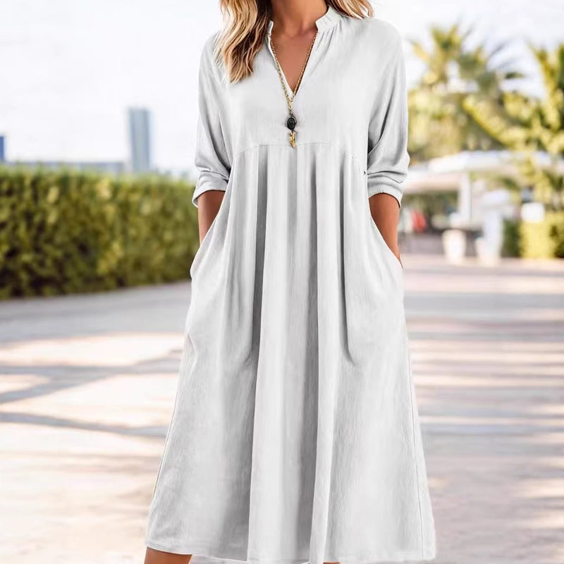 FemmeVibe Midi Dress — Trage Leichtigkeit und Stil, die dich unwiderstehlich strahlen lassen!