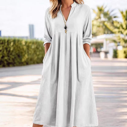 FemmeVibe Midi Dress — Trage Leichtigkeit und Stil, die dich unwiderstehlich strahlen lassen!