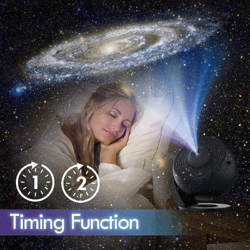 360° AstroLuxe Sternenprojektor — Verwandle dein Zimmer in deine persönliche Entspannungs-Galaxie voller magischer Sternen-Momente