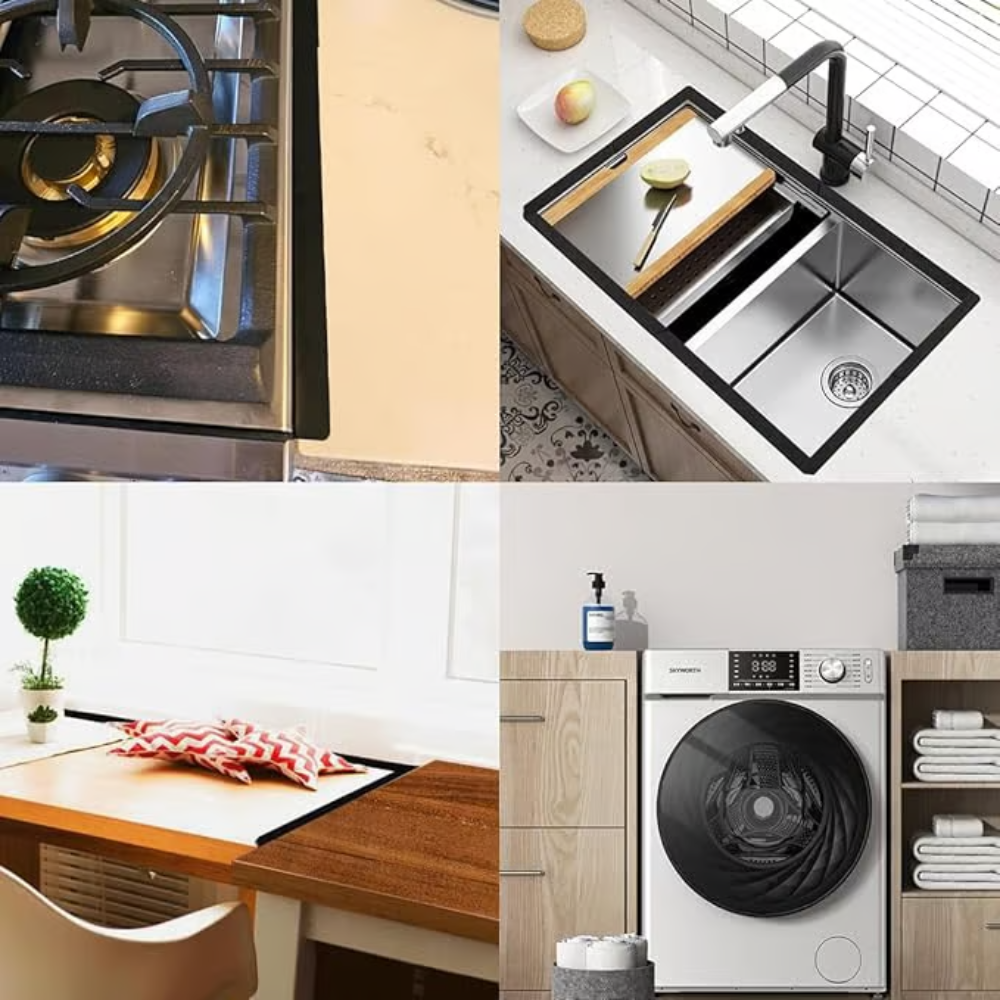 FlexiSeal — Schluss mit Küchendreck und Chaos – für blitzsaubere, stylische Herdbereiche ohne Stress!