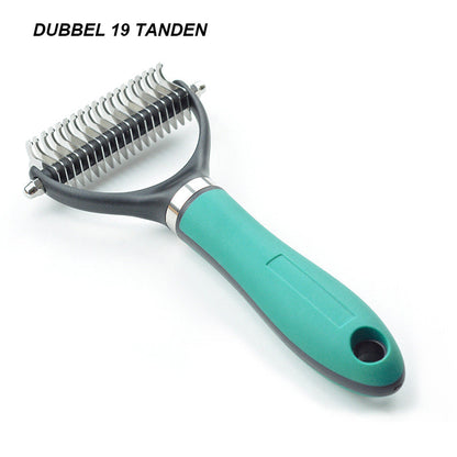 Double-Sided Grooming Brush for Dogs & Cats — Effortless Tangle-Free Shine Your Pet Will Adore