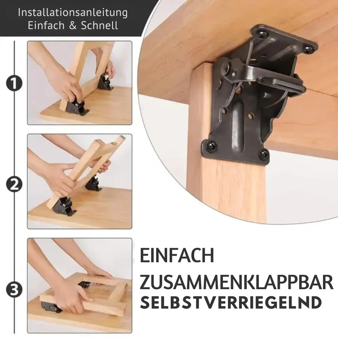 PowerKlapp Stabilwinkel — Mach Schluss mit Wackeln und genieße robuste, kraftvolle Freiheit für deine Möbel