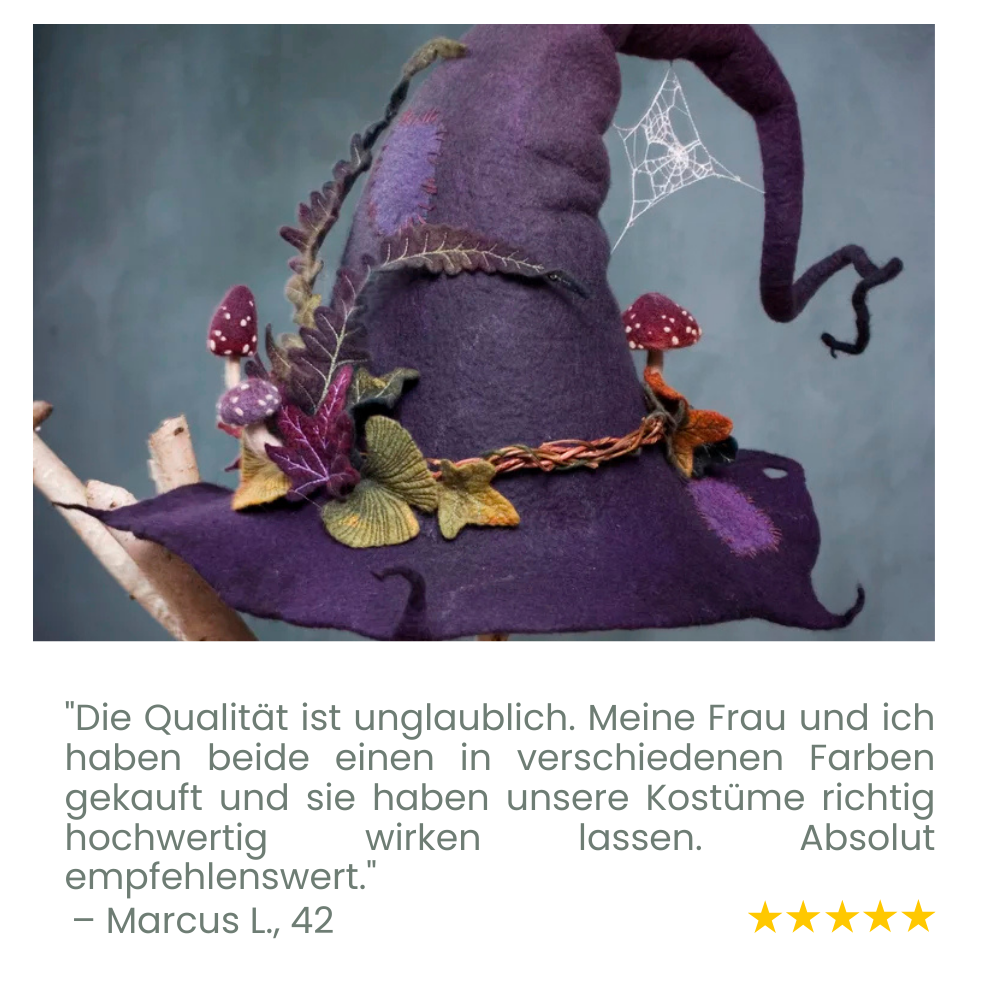 Hexara-Hut — Verwandle dich in die strahlende Königin der Halloween-Nacht