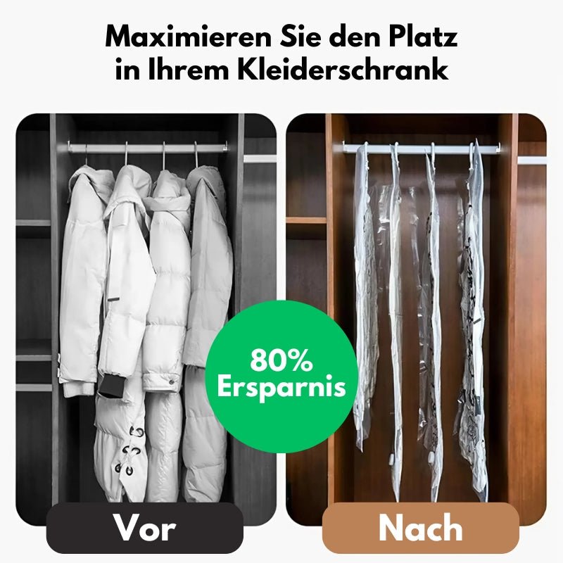 SpaceHero — Schaffe blitzschnell 80% mehr Platz und bewahre deine liebsten Kleidungsstücke faltenfrei und staubfrei!