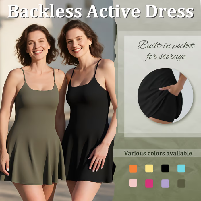 FlowFit Dress — Beweg dich frei und fühl dich sexy stark den ganzen Tag