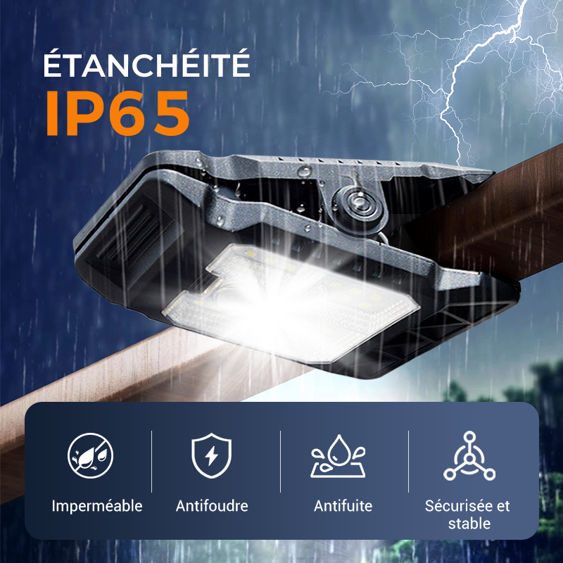 PowerStrahl Solar-Klampen-Boost — Mach dunkle Ecken zur sicheren Wohlfühloase voller Licht und Schutz!