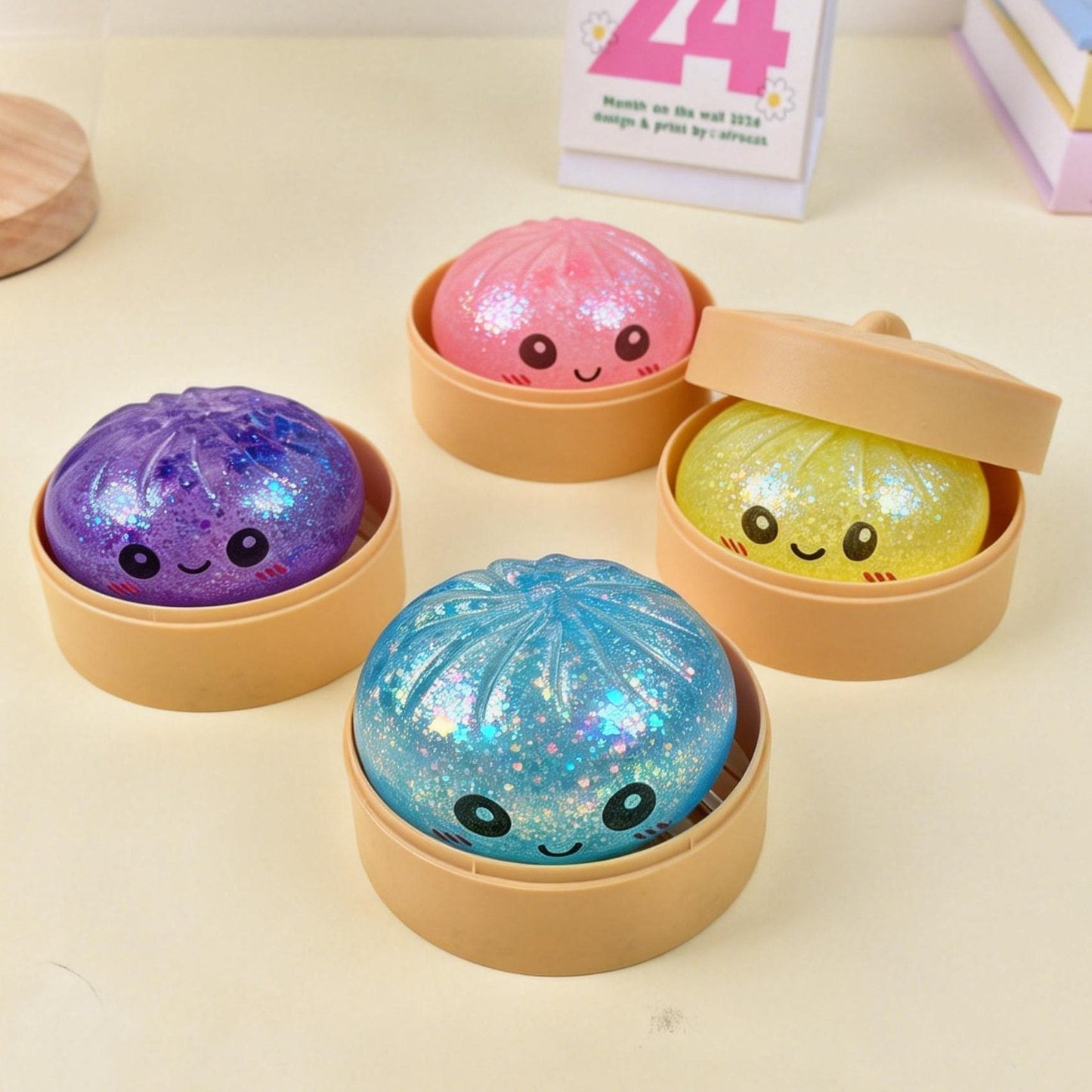 GlitterPop Dumplings — Stress Ade, Glücksmomente in jeder Knuddelung!