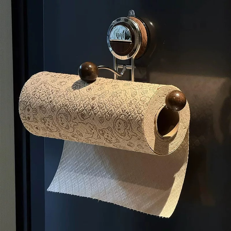 Elm Wood / Toilet Paper Holder — Schnell montiert, bombenfest & stilvoll für dein makelloses Bad!