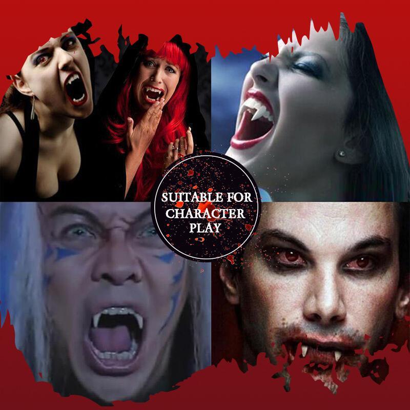 FlexiBite Vampirzähne — Verwandle dein Grusel-Lächeln in puren Horror-Appeal!