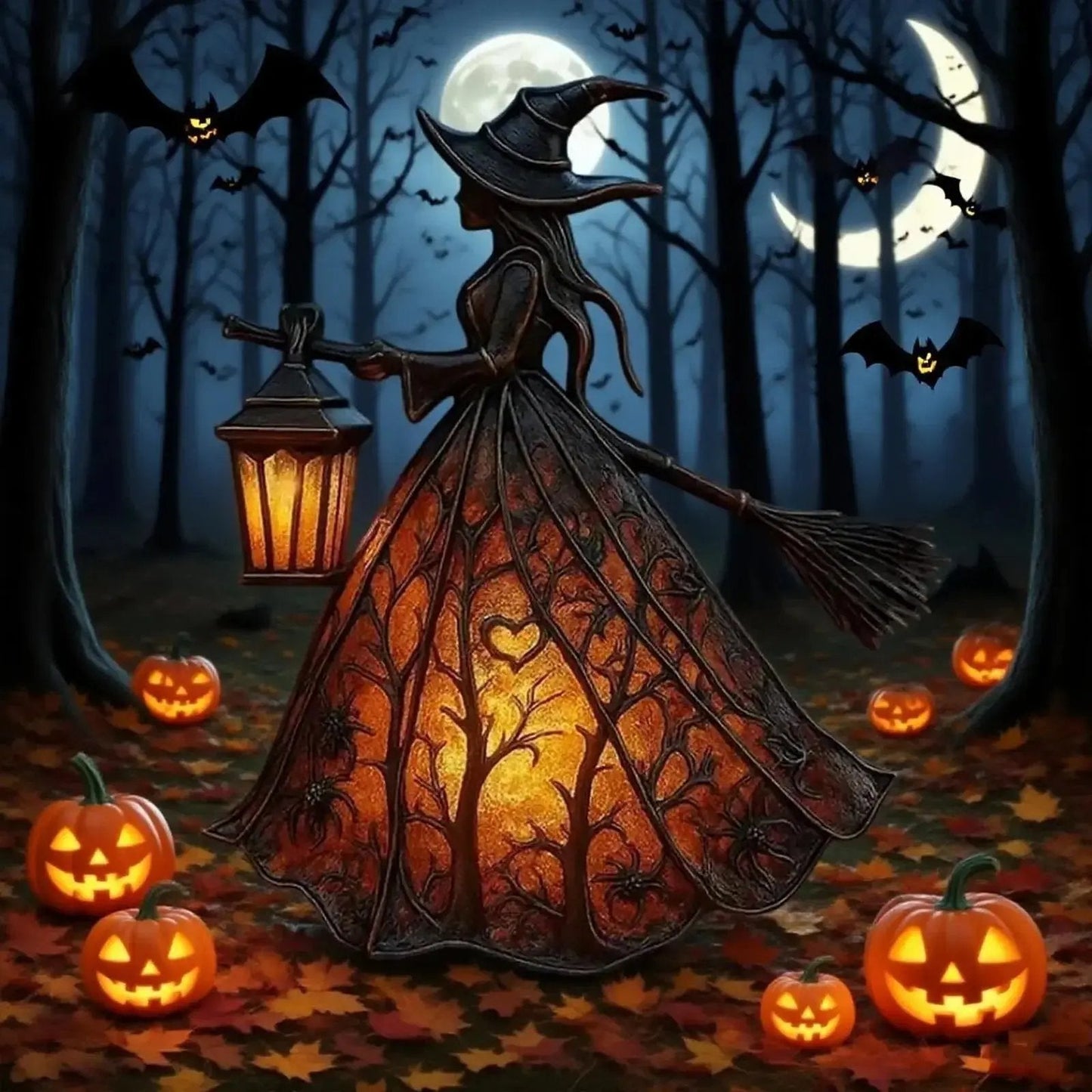 Flammenzauber — Verzaubere Dein Zuhause mit magischer Wärme und geheimnisvollem Halloween-Charme