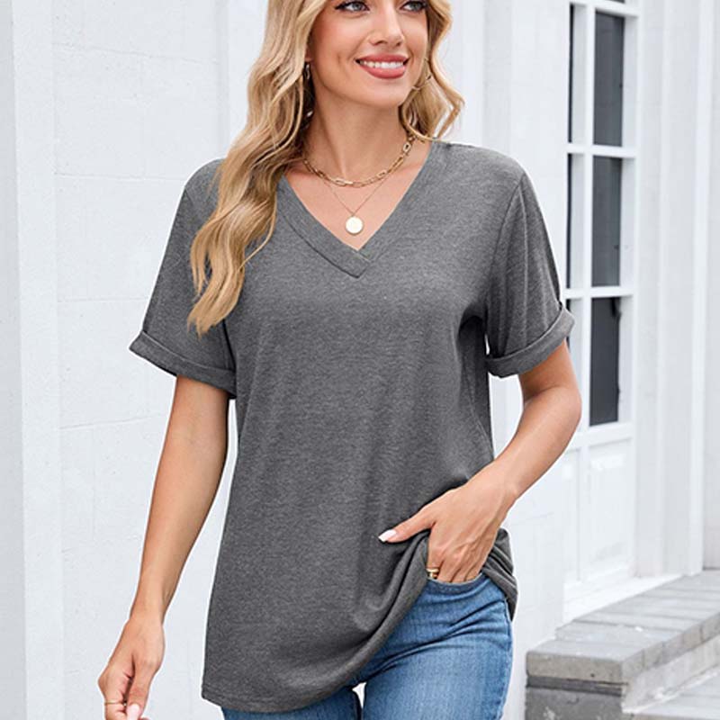 LuxVibe V-Neck Shirt — Fühl dich den ganzen Tag unwiderstehlich frisch und mühelos stylisch