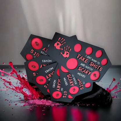 DarkRitual Sarg-Shot-Servierteller — Verwandelt deine Party in ein unvergessliches Horror-Abenteuer voller Nervenkitzel und cooler Grusel-Atmosphäre (2 Stück)