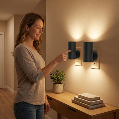LED Stecker-Nachtlicht — Automatisches Wohlfühllicht, das Dein Zuhause in pure Sicherheit hüllt