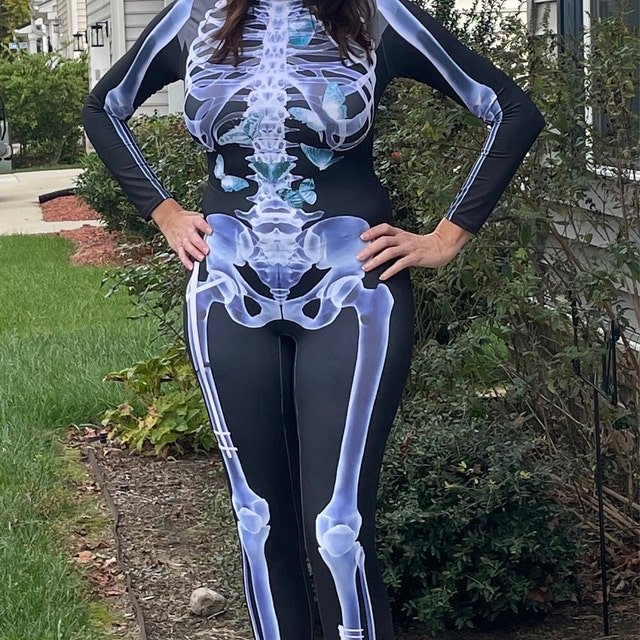 BoneFury Bodysuit — Verwandle dich in die strahlende Legende der Nacht, die alle Blicke fesselt und jede Party dominiert!