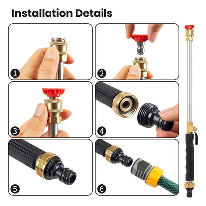 PowerBlast HydroJet — Mach deinen Gartenschlauch zur ultimativen Schmutz-Killer-Waffe für strahlenden Glanz ohne Mühe!