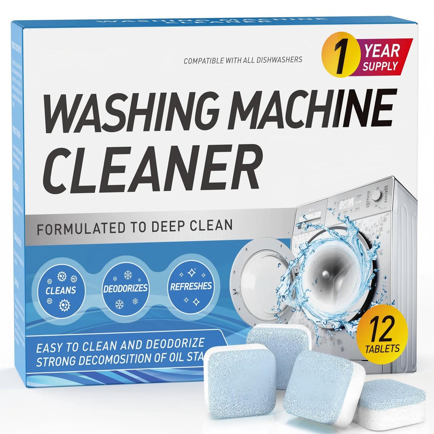 CleanForce PowerTabs — Bring deine Waschmaschine zurück in Bestform und rieche die Frische jedes Mal!