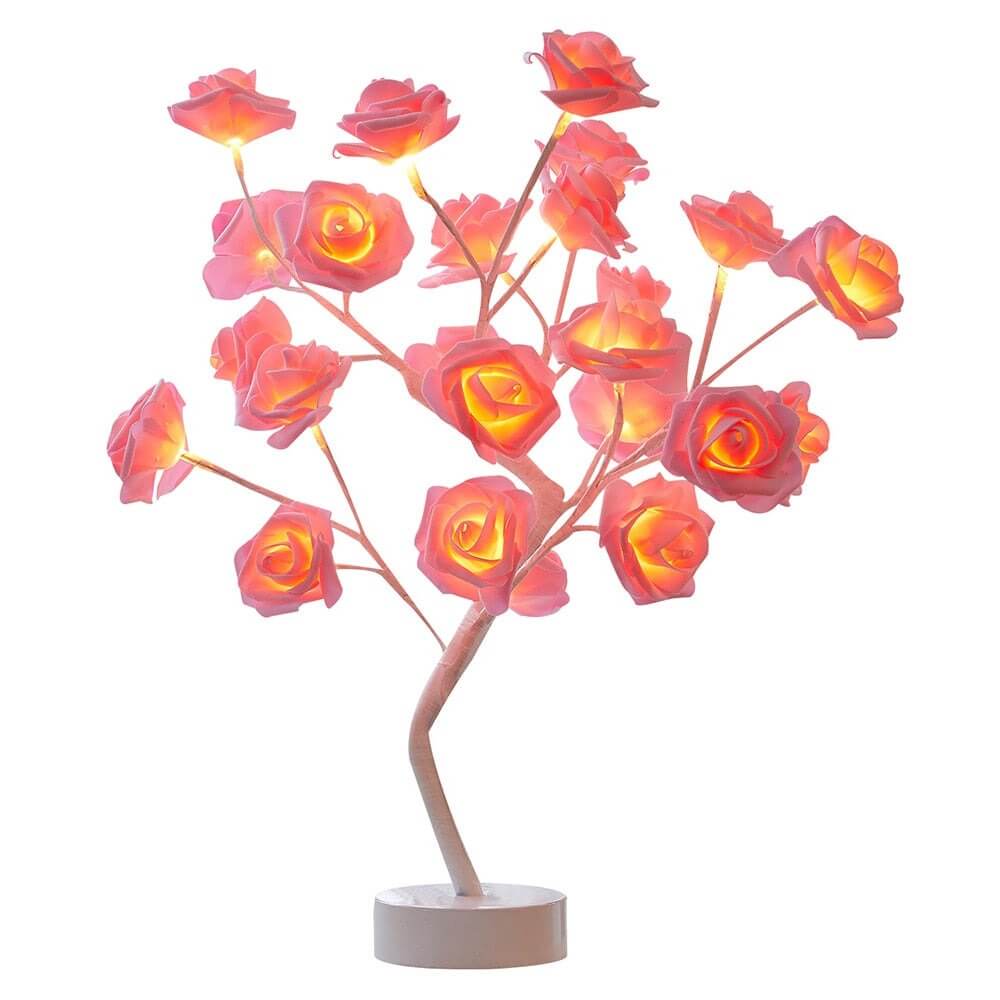 Rose - Realistische LED-Rosenblüten-Baumlichter für bezaubernde Dekoration