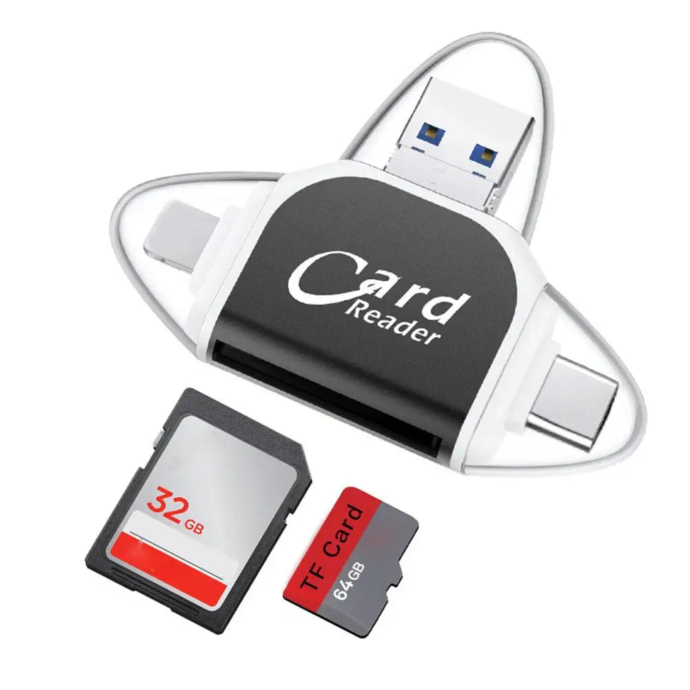 Universaler 4 in 1 Micro SD Kartenleser