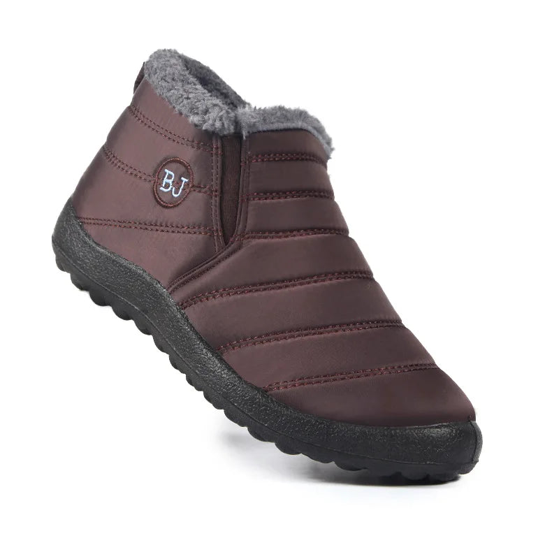 Snow Boots - Wasserdichte Premium-Stiefel mit kuscheligem Fell und Fußgewölbestütze