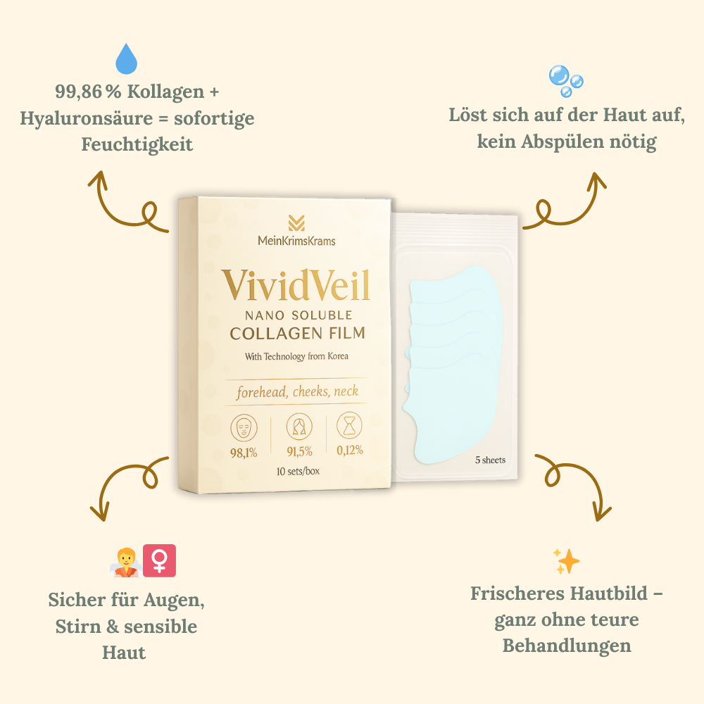 VividVeil — Deine Haut strahlt jugendlich prall und faltenfrei wie nie zuvor! (5 Stück)