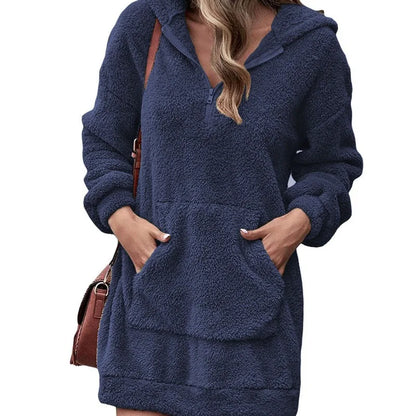 Serra - Fleece-Minikleid mit Taschen