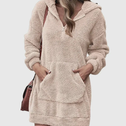 Serra - Fleece-Minikleid mit Taschen