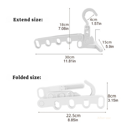 HangProx Kleiderbügel — Nie wieder zerknitterte Klamotten auf Reisen, immer perfekt gestylt und super platzsparend!