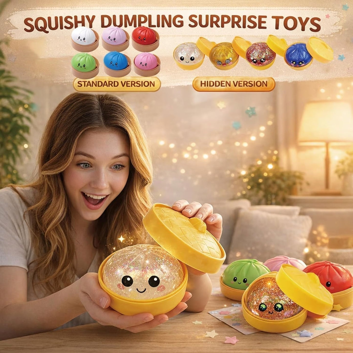 GlitterPop Dumplings — Stress Ade, Glücksmomente in jeder Knuddelung!
